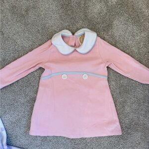 The Beaufort Bonnet Company Pink Dress with White Trim